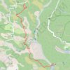 Trace GPS Cascade du Bras Rouge par le parking du Col du Taïbit, itinéraire, parcours