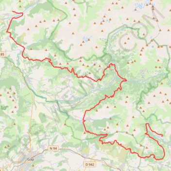 Trace GPS GR50 De Réallon à Saint-Firmin (Hautes-Alpes), itinéraire, parcours