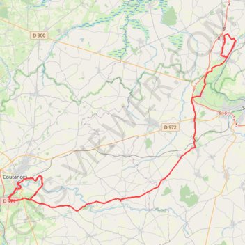 Trace GPS TM2024 ET4 Pont Hébert- St Pierre de Coutances-17783107, itinéraire, parcours