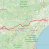 Trace GPS Carcassonne Béziers, itinéraire, parcours