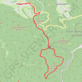 Trace GPS Circuit du Rosskopf, itinéraire, parcours
