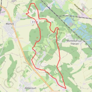 Trace GPS Beauvaisis - Les bois de Warluis, itinéraire, parcours
