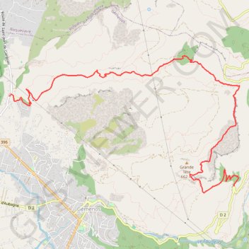 Trace GPS Saint Jean de Garguier-Petit Tuny - l'Espigoulier la Galere, itinéraire, parcours