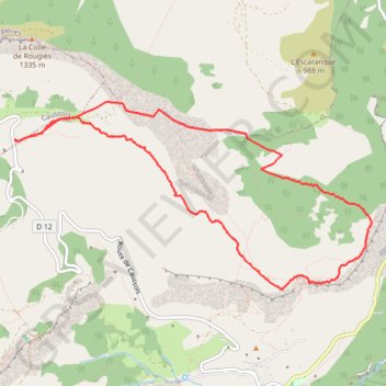 Trace GPS Plateau de Cavilore à Raquettes, itinéraire, parcours