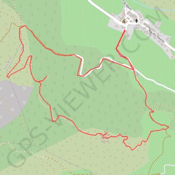 Trace GPS Rando tour de Lansac, itinéraire, parcours
