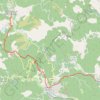 Trace GPS GR70 Etape 12 St Etienne VF Mialet 17,5 km, itinéraire, parcours