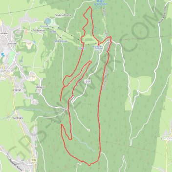 Trace GPS Hauteville-Lompnès (01), itinéraire, parcours