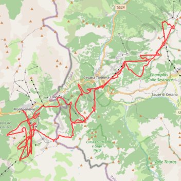Trace GPS Via Latea, itinéraire, parcours