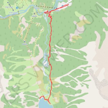 Trace GPS Pont d'Espagne - Lac de Gaube, itinéraire, parcours