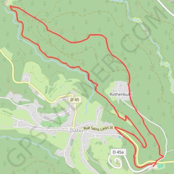 Trace GPS Circuit du Sickert - Dabo, itinéraire, parcours