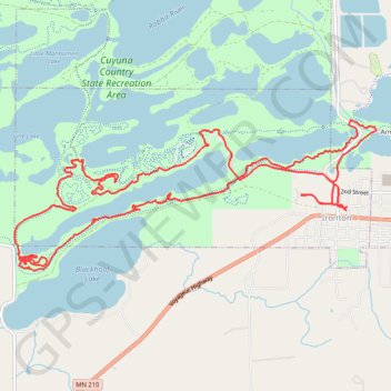 Trace GPS Cuyuna MTB Loop, itinéraire, parcours