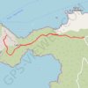 Trace GPS La tour de Turghui à Capo Rosso, itinéraire, parcours