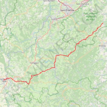 Trace GPS GR65 De Maclas (Loire) à Le Puy-en-Velay (Haute-Loire), itinéraire, parcours