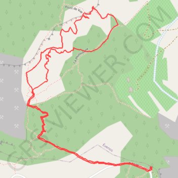 Trace GPS Grès de Sainte-Anne - Bergerie, itinéraire, parcours