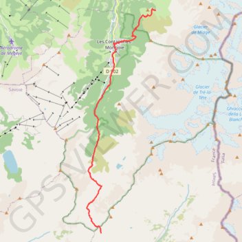 Trace GPS Traversée des Alpes - Étape 10, itinéraire, parcours