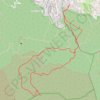Trace GPS Antécime est du Mont Lantin par le vallon des escourtines, itinéraire, parcours