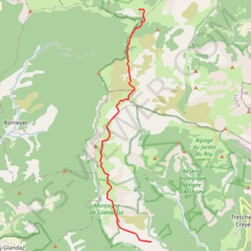 Trace GPS De Chatillon à Pré Peyret, itinéraire, parcours