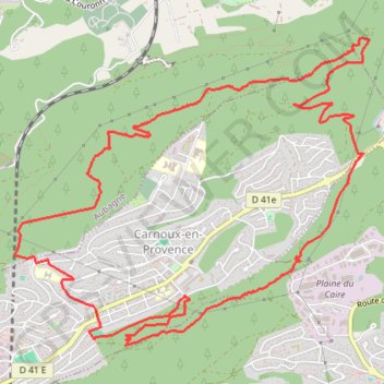 Trace GPS Autour de Carnoux, itinéraire, parcours