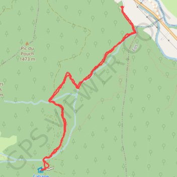 Trace GPS Saint Béat Arlos GR10 Cabane d'Artigue, itinéraire, parcours