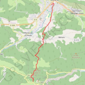 Trace GPS Le Chemin des Tisserands, itinéraire, parcours