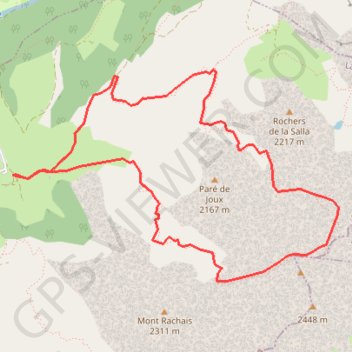 Trace GPS Le Trou de la Mouche, itinéraire, parcours