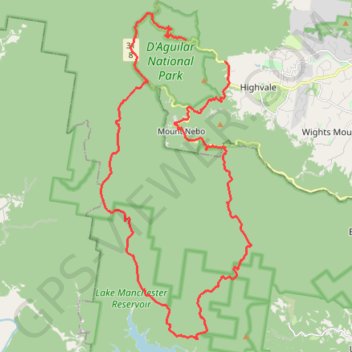 Trace GPS D'Aguilar National Park - Mount Nebo - Cabbage Tree Creek, itinéraire, parcours