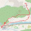 Trace GPS 2024 03 22 - lacs et citadelle d'Entrevaux giga, itinéraire, parcours