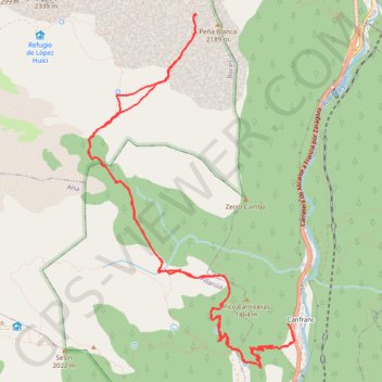 Trace GPS Grotte glacée de Lecherines, itinéraire, parcours
