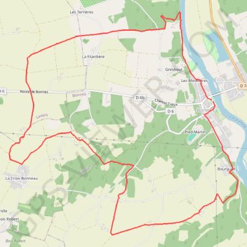 Trace GPS Le maréchal rêvant - Bonnes en Vienne Moulières, itinéraire, parcours