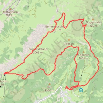 Trace GPS De Waldegg au Niederhorn, itinéraire, parcours