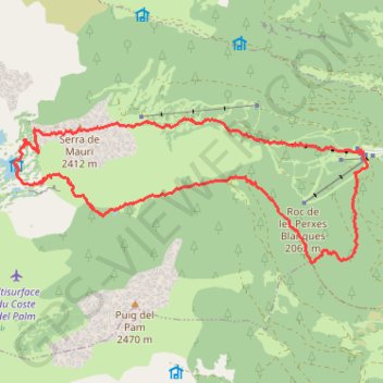 Trace GPS Les Camporells, itinéraire, parcours