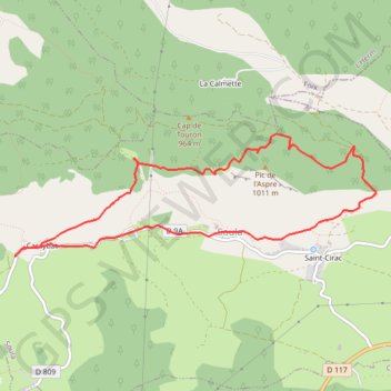 Trace GPS Le sentier des Dolomies - Caraybat - Soula, itinéraire, parcours