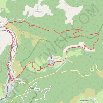 Trace GPS Randonnée à La Bastide-Puylaurent en Lozère, itinéraire, parcours