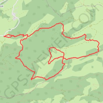 Trace GPS Un Tour sur les Frêtes et la Croix de Colomban, itinéraire, parcours