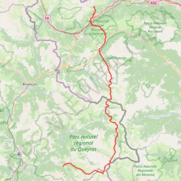 Trace GPS Transalp Levi à Ceillac, itinéraire, parcours