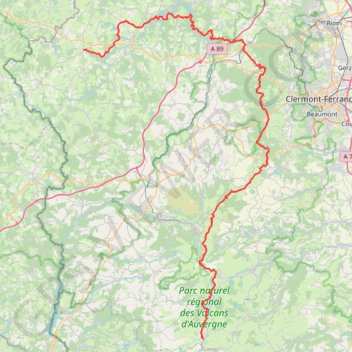 Trace GPS GR 4 : De Condat-en-Combraille à Egliseneuve-d'Entraigues (Puy-de-Dôme), itinéraire, parcours