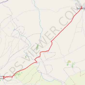 Trace GPS De Torremaggiore à Castelnuovo della Daunia, itinéraire, parcours
