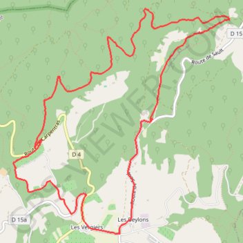 Trace GPS Bérigoule, itinéraire, parcours