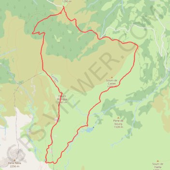 Trace GPS Lac de l'Oeuf, itinéraire, parcours