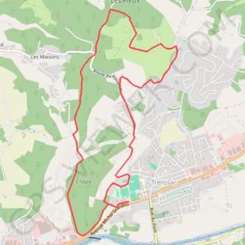 Trace GPS Boucle de Puyconteau - Trélissac, itinéraire, parcours