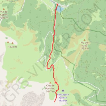 Trace GPS La Husse (secteur de Payolle dans les Hautes Pyrénées), itinéraire, parcours