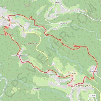 Trace GPS De Dabo à Schaeferhof, itinéraire, parcours