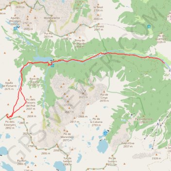 Trace GPS Pic de Subenuix, itinéraire, parcours