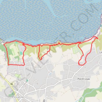 Trace GPS Port-Lazo, itinéraire, parcours