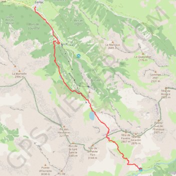 Trace GPS Traversée des Alpes - Étape 21, itinéraire, parcours