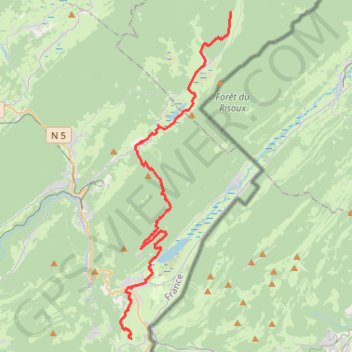 Trace GPS Haut-Jura - Chapelle-des-Bois - Prémanon, itinéraire, parcours