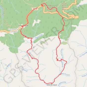 Trace GPS Anaga - Valle Brosque, itinéraire, parcours