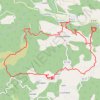 Trace GPS Boucle randonnee moures, itinéraire, parcours