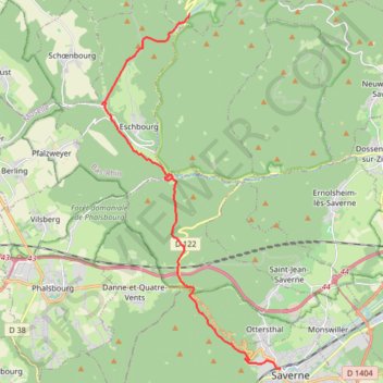 Trace GPS Crêtes des Vosges - Jour 3, itinéraire, parcours