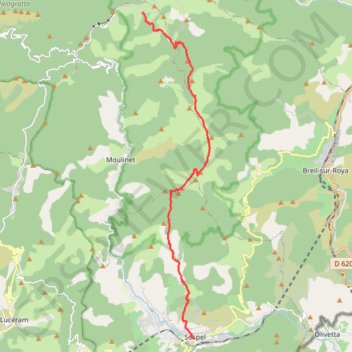 Trace GPS Randonnée GR5, itinéraire, parcours